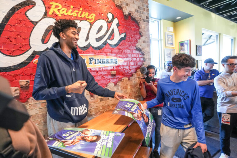 Mavs’ Christian Wooden launches Winter Heat-Up Drive at space Elevating Cane’s 